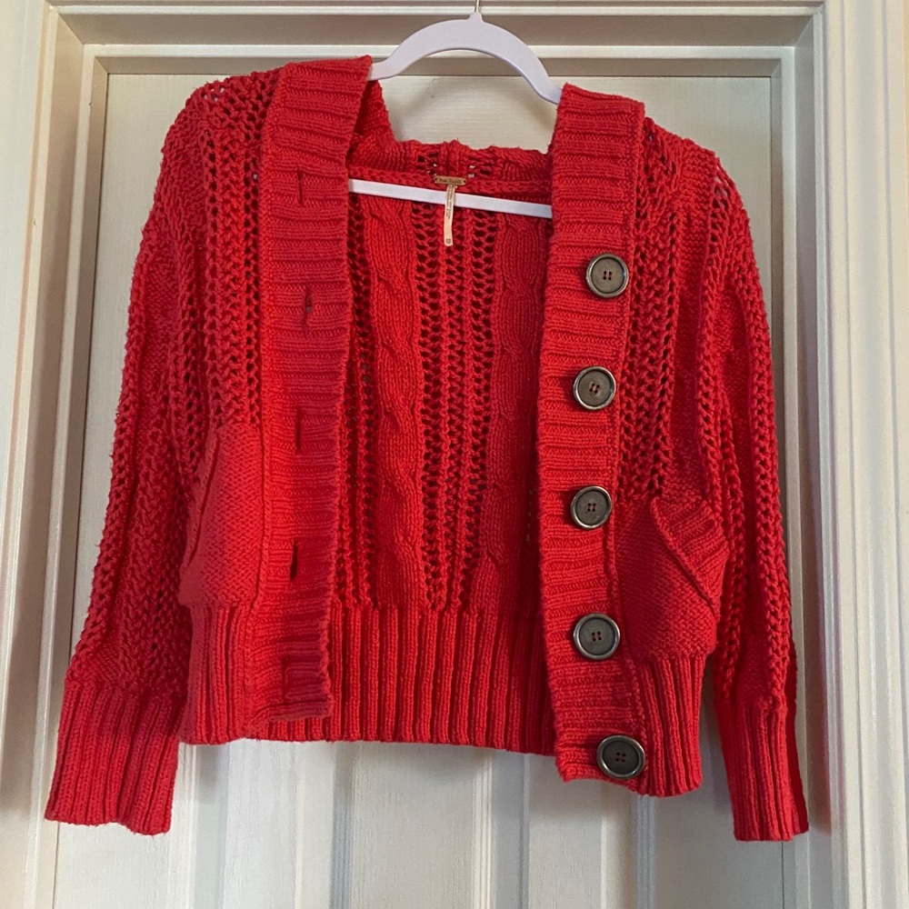 Free People Crotchet sweater